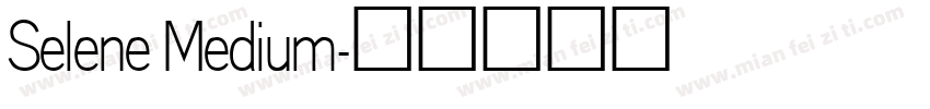 Selene Medium字体转换